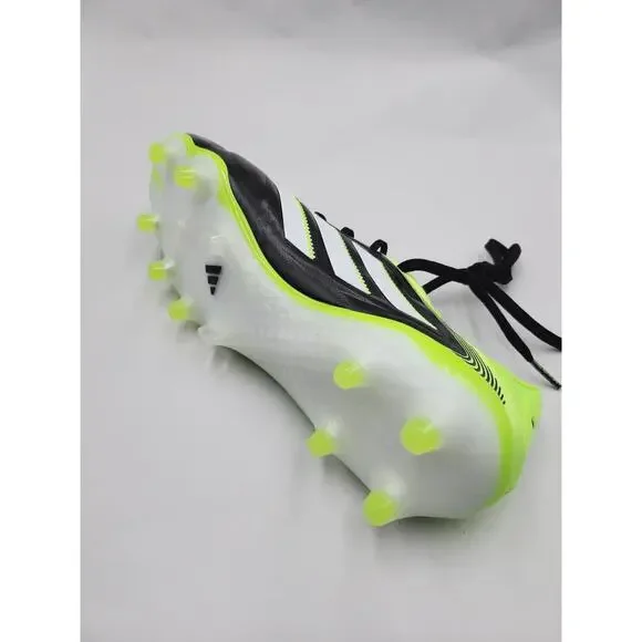 Size 10 Mens Adidas Copa Pure III Elite FG Core Black Green Soccer Cleats JH6304 - Picture 3 of 6